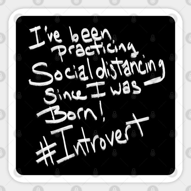 Introvert Sticker by Kcinnik